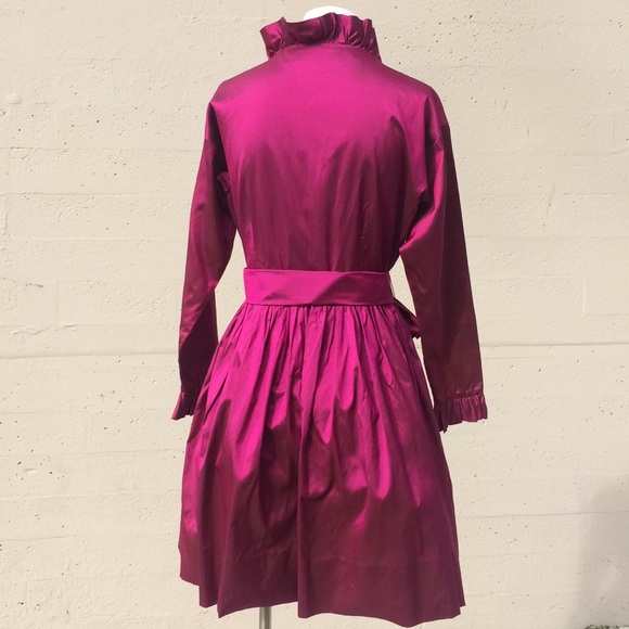 Catherine Regehr Silk Taffeta Retro Cocktail Dress - Picture 4 of 14
